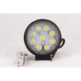

Фара светодиодная OFF ROAD, KS-WR009S-LENS, 9 диодов, 27 Вт, линза, направленный свет, алюминиевый корпус, пылевлагозащищенный, 115х55х130 мм, 12/24 В
