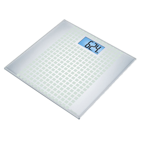 

Весы напольные Beurer GS 206 Squares, электронные, до 150 кг, 2хCR2032, стекло, белые
