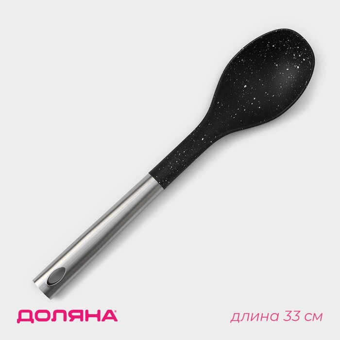 Ложка гарнирная Доляна «Синара», 33 см, цвет серебряный ложка гарнирная амет металлическая ручка
