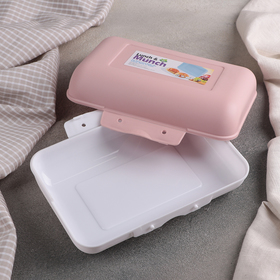 

Ланч-бокс 18,5х14,5х7 см, цвет МИКС