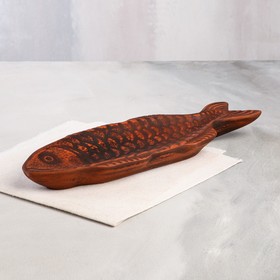 Селёдочница "Рыбка", красная глина, 33 см от Сима-ленд