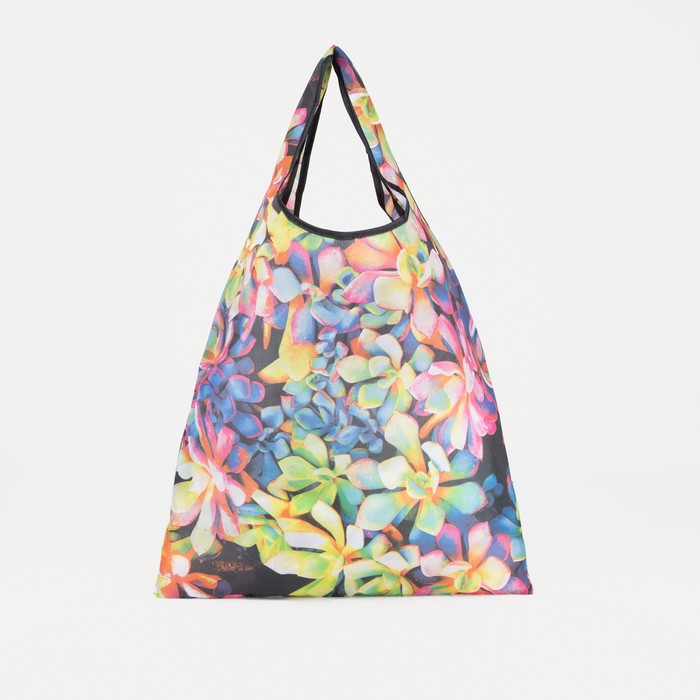 фото Сумка хозяйственная без застёжки, складная, цвет разноцветный