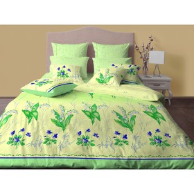 

КПБ «Ландыши», евро, размер 220 × 240 см, 210 × 225 см, 70 × 70 см, 50 × 70 см по 2 шт