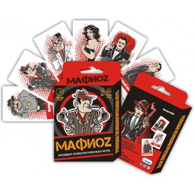 Карточная игра-мафия 'МафиОZ' 18 игральных карт + 5 карт с правилами Ош