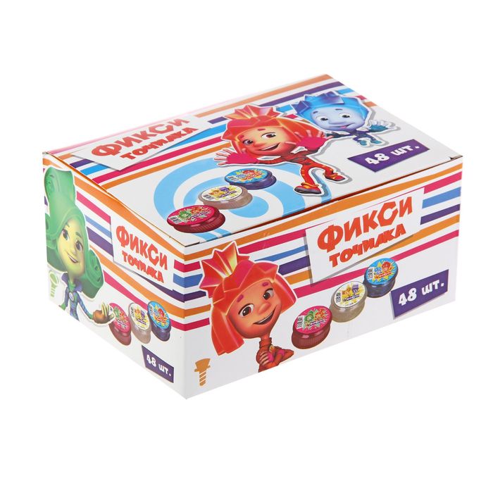 Точилка 1 отверстие с контейнером "Фиксики"