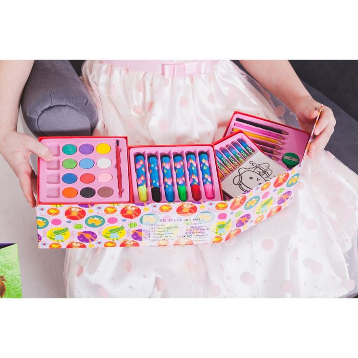 Набор для детского творчества, 58 предметов, микс