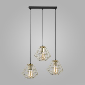 

Светильник Diamond Gold, 3x60Вт E27, цвет чёрный