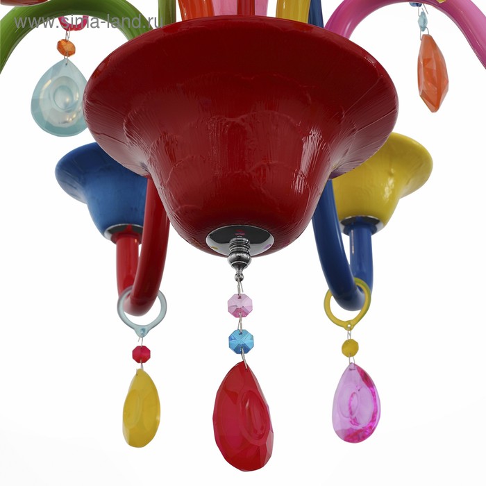 

Люстра подвесная St Luce. SL672.963.06. Delizia. 6х40 Вт, E14, 69х69х60 см, цвет разноцветный