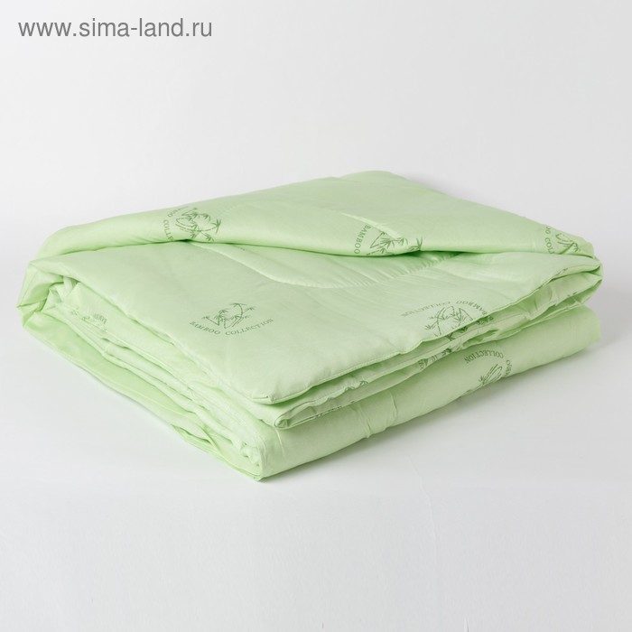 Одеяло Эконом Бамбук 140х205 см, полиэфирное волокно, 100гр/м, пэ 100% одеяло бамбук 220х205 см полиэфирное волокно 200 гр м пэ 100%