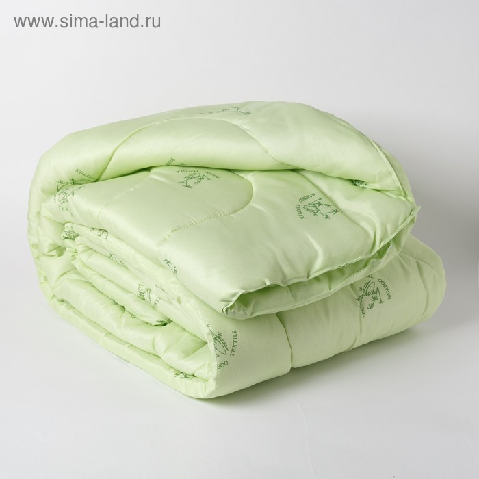 Одеяло Эконом Бамбук 140х205 см, полиэфирное волокно, 300гр/м, пэ 100% одеяло бамбук 220х205 см полиэфирное волокно 200 гр м пэ 100%