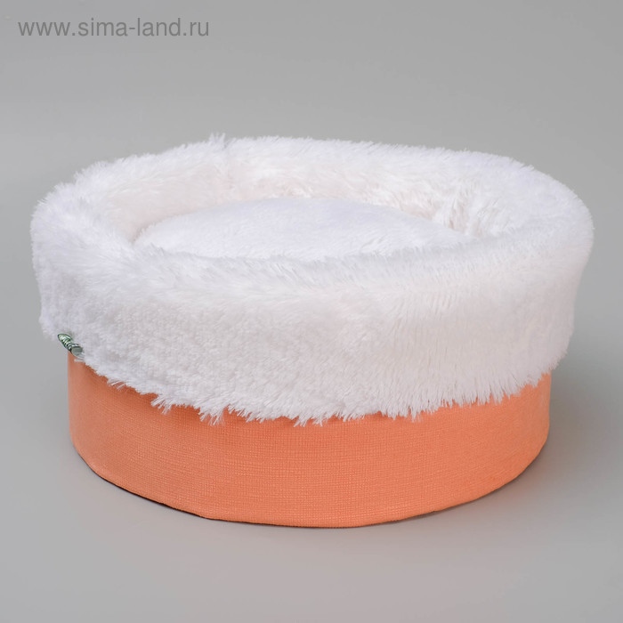 

Лежанка "Манго" круглая, мебельная ткань/мех, 37 х 37 х 16 см