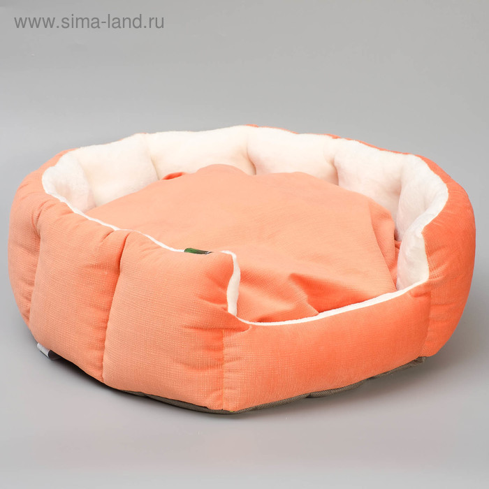 

Лежанка "Пухлик корзинка" Манго, большая, мебельная ткань, 50 х 50 х 20 см