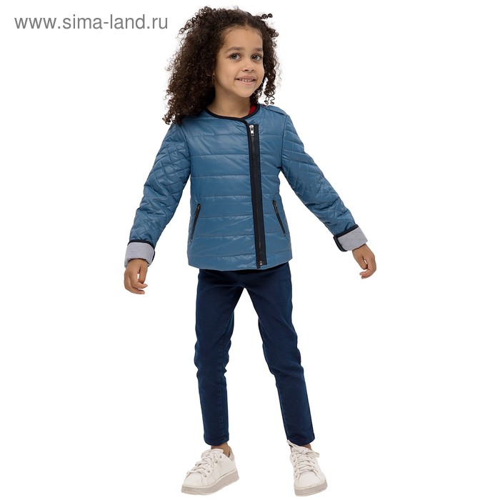 фото Куртка для девочек, рост 104 см, цвет голубой карамелли
