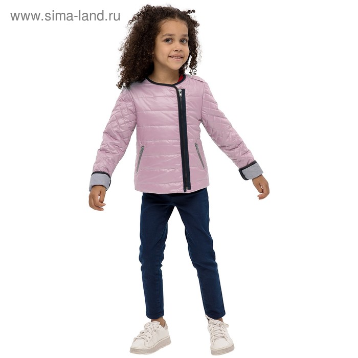 фото Куртка для девочек, рост 104 см, цвет розовый карамелли