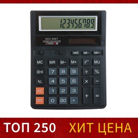 Калькулятор настольный, 12-разрядный, SDC-888T, питание от батарейки-таблетки
