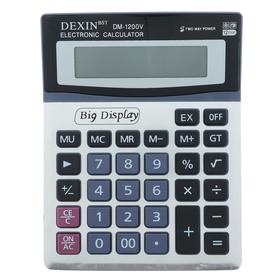 Калькулятор настольный, 12 - разрядный, DM-1200V, двойное питание Ош