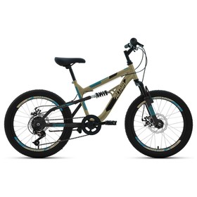 

Велосипед 20" Altair MTB FS disc, 2020, цвет бежевый/чёрный, размер 14"