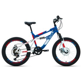 

Велосипед 20" Altair MTB FS disc, 2020, цвет синий/красный, размер 14"