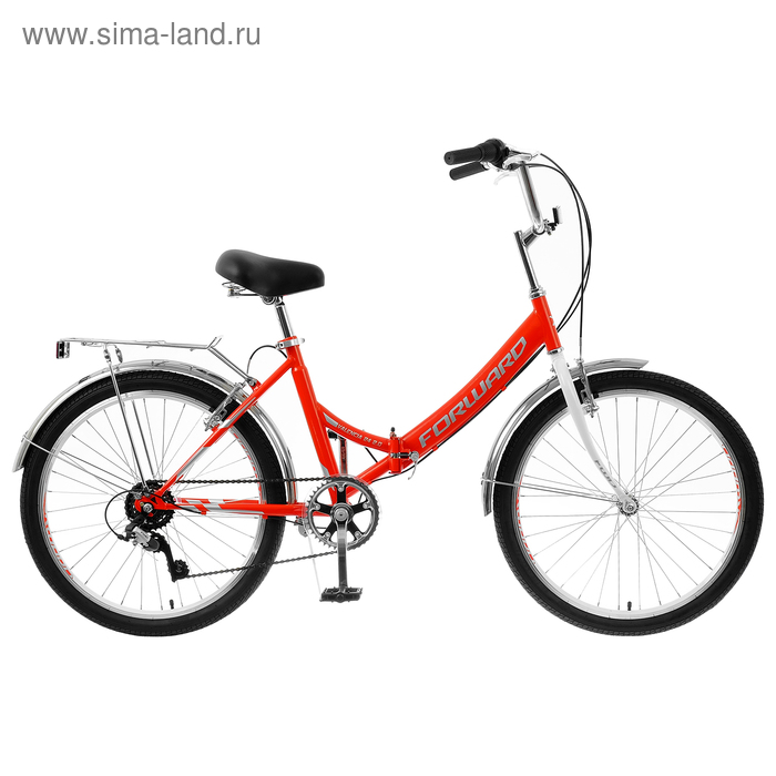 фото Велосипед 24" forward valencia 2.0, 2020, цвет красный/серый, размер 16"