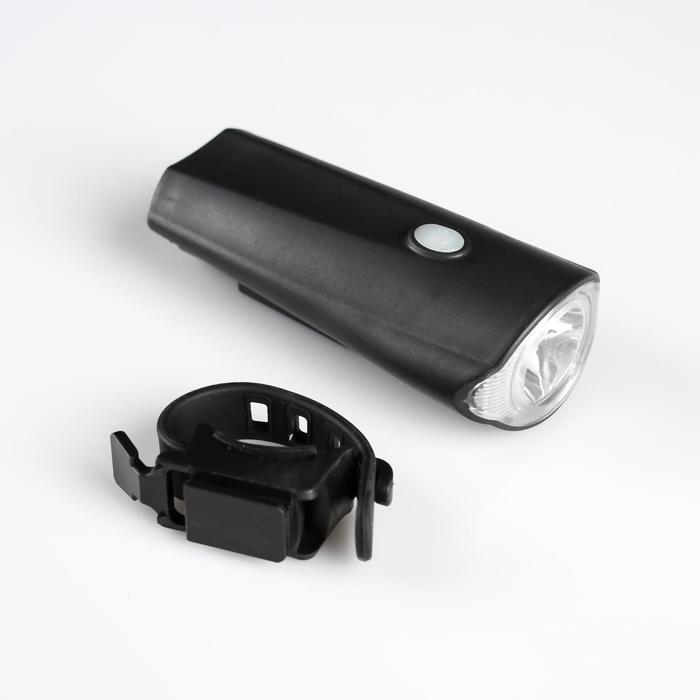 Фонарь велосипедный аккумуляторный "Беркут" c креплением, зарядка от USB, 10х5х4.5 см