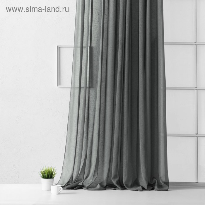 Портьера «Виви», размер 300 х 270 см, цвет серый портьера вудсток размер 300 х 270 см цвет айвори