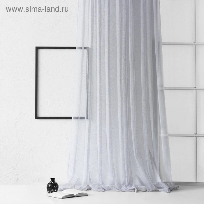 Тюль «Вудсток», размер 500х270 см, цвет серый