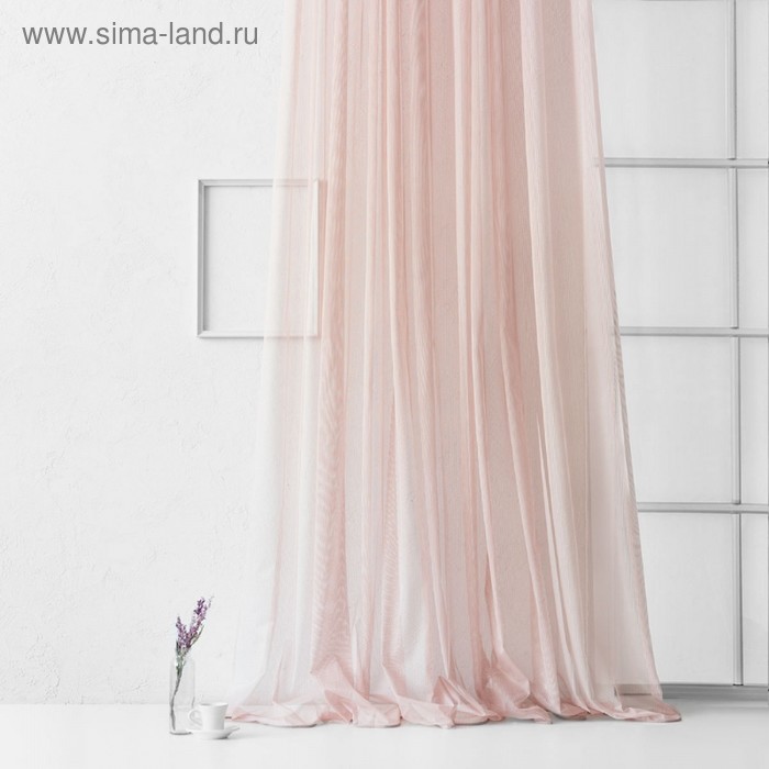 Тюль «Лайнс», размер 500х270 см, цвет розовый тюль вудсток размер 500х270 см цвет розовый