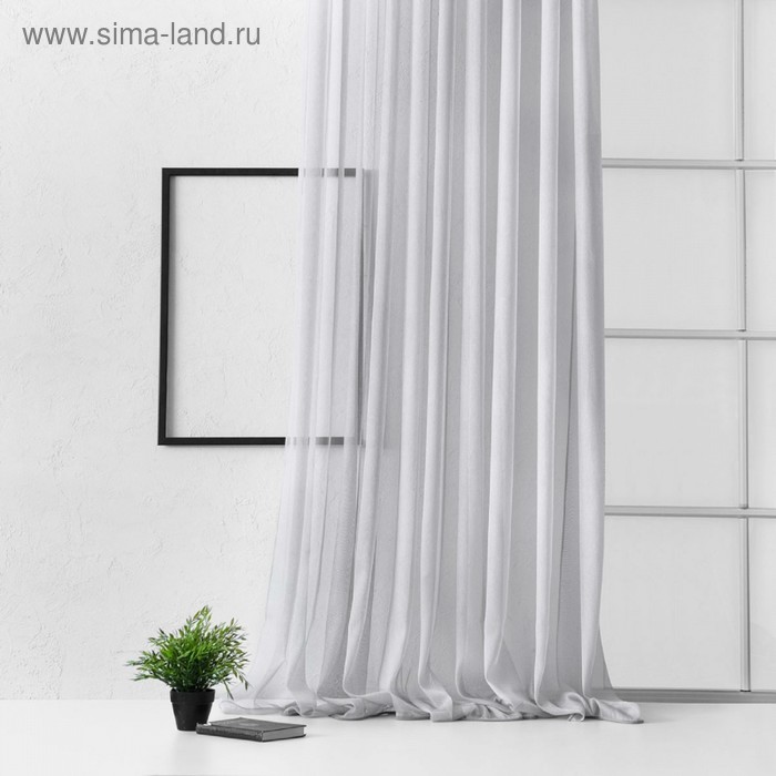 Портьера «Лоунли», размер 300 х 270 см, цвет серый портьера вудсток размер 300 х 270 см цвет айвори