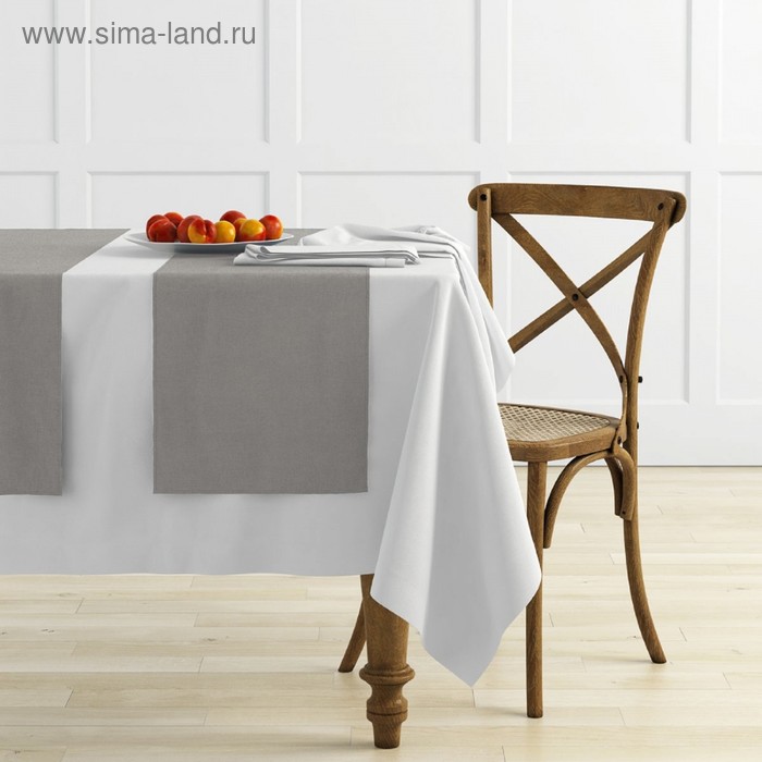 фото Комплект дорожек на стол «ибица», размер 43 х 140 см - 4 шт, цвет бежево - серый pasionaria