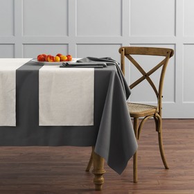 Комплект дорожек на стол «Ибица», размер 43 х 140 см - 4 шт, цвет кремовый