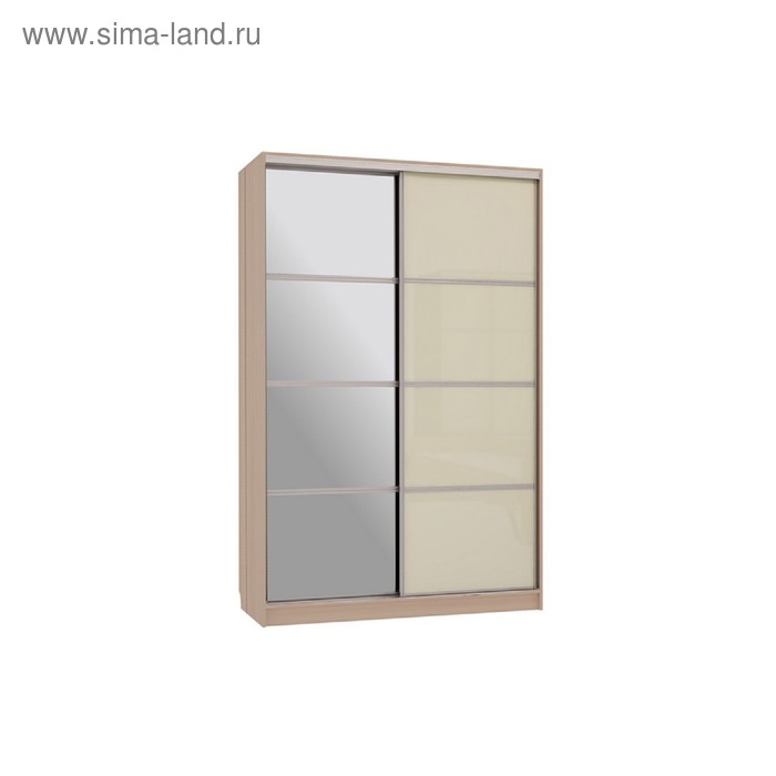 

Шкаф-купе "Гранд 2-600 с зеркалом", 1500x600x2300, Дуб млечный/крем