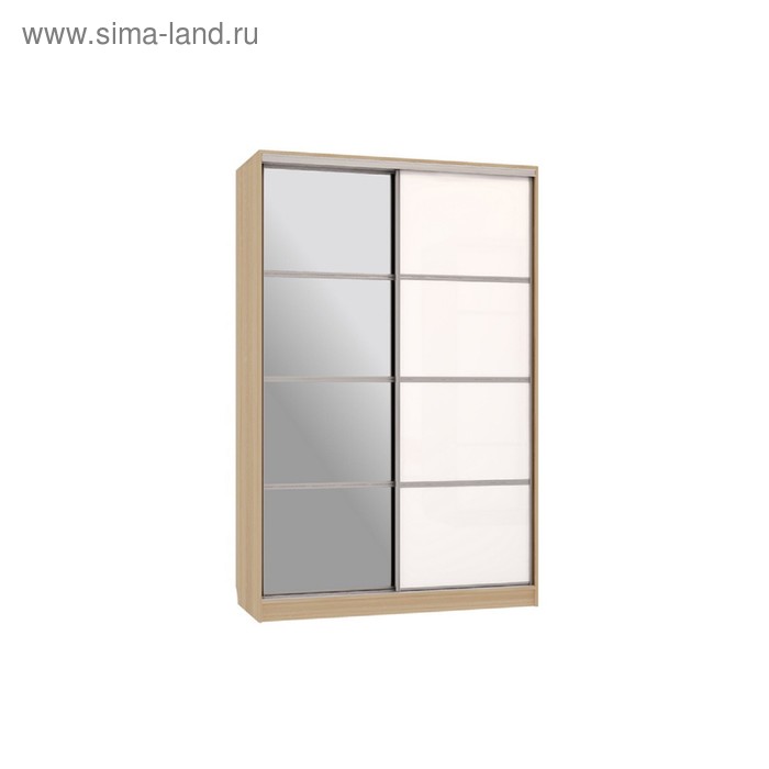 

Шкаф-купе "Гранд 2-600 с зеркалом", 1500x600x2300, Дуб млечный/белый
