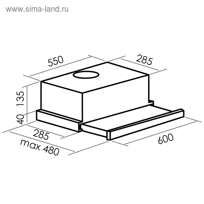 

Вытяжка MBS ARALIA 260 WHITE GLASS, встраиваемая, 650 м3/ч, 2 скорости, 60 см, стекло/белая 466150