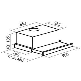 

Вытяжка MBS ARALIA 290 WHITE GLASS, встраиваемая, 650 м3/ч, 2 скорости, 90 см, стекло/белая 466150