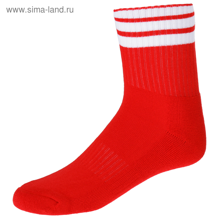 фото Носки спортивные для футбола, размер 38-44, цвет красный onlitop
