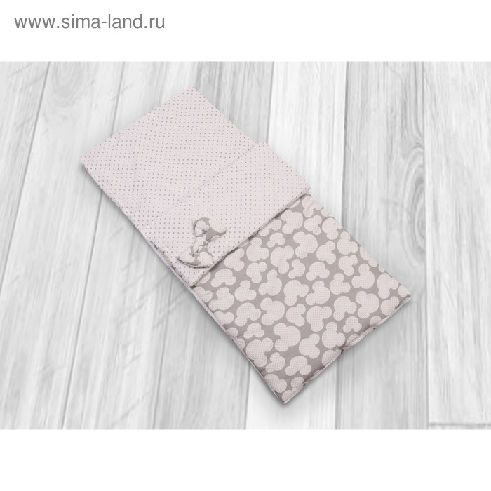 цена Спальный мешок Magic Sleep, размер 47×100 см, принт мышонок, серый