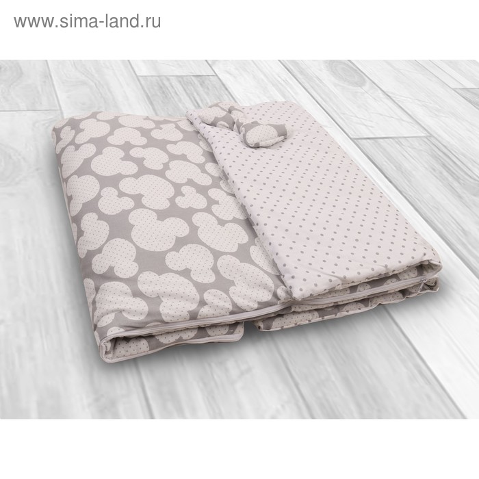 Спальный мешок Magic Sleep, размер 47×100 см, принт мышонок, серый