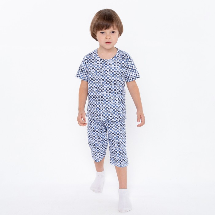 Пижама для мальчика, цвет микс, рост 110-116 см (32)