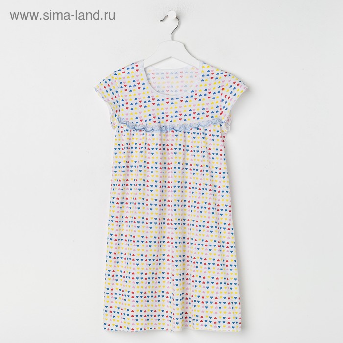 Сорочка для девочки, цвет микс, рост 122-128 см