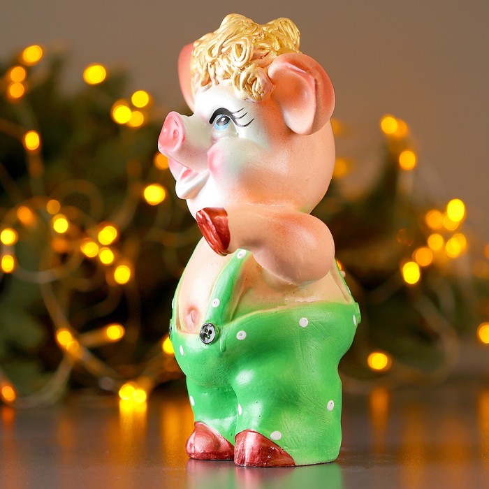 Копилка "Поросёнок Хрюша в зелёных штанах"