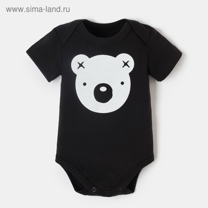 

Боди Крошка Я "Black&white", чёрный, р.24, рост 68-74 см