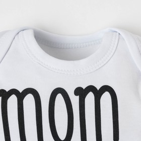 

Боди Крошка Я "Mom+Dad", белый, рост 62-68 см