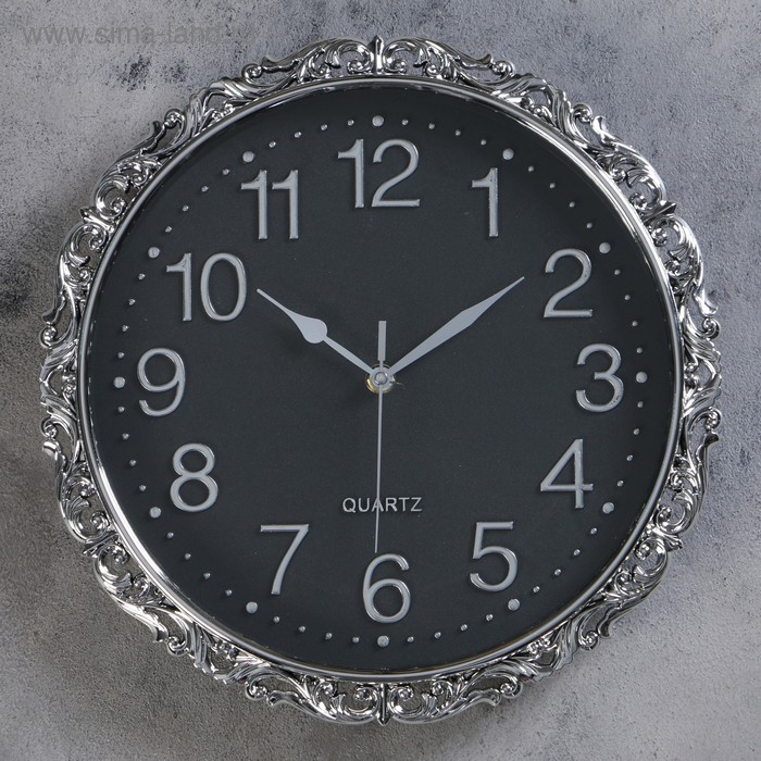 Часы настенные, серия: Интерьер, Офелия, дискретный ход, d-31 см
