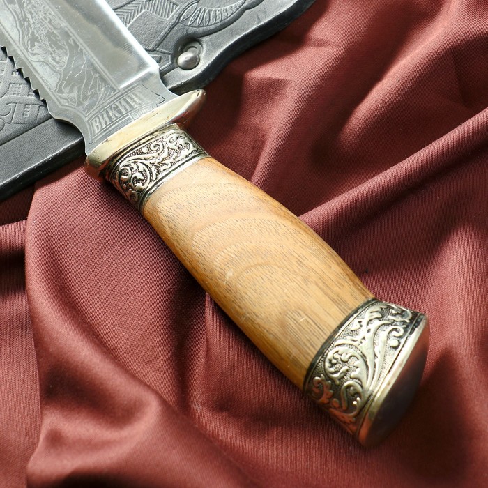 Нож туристический "Викинг" с гардой, сталь 40х13