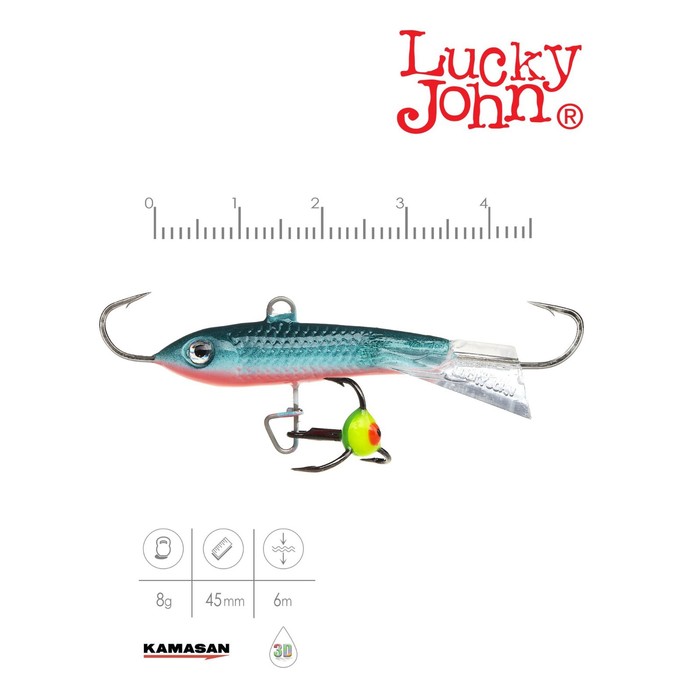 фото Балансир lucky john classic 4.5, 5 см, 10 г, цвет 54