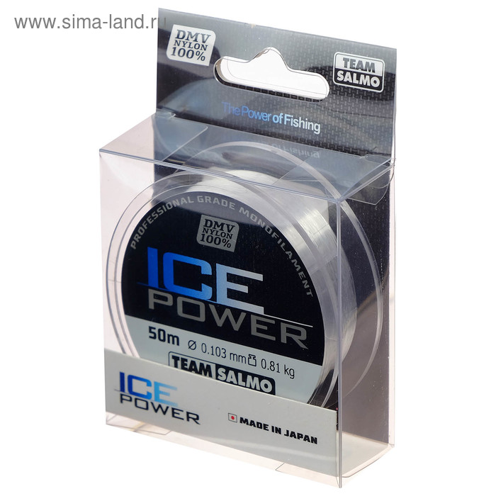 

Леска монофильная Team Salmo ICE POWER, 50 м, 0,10 мм