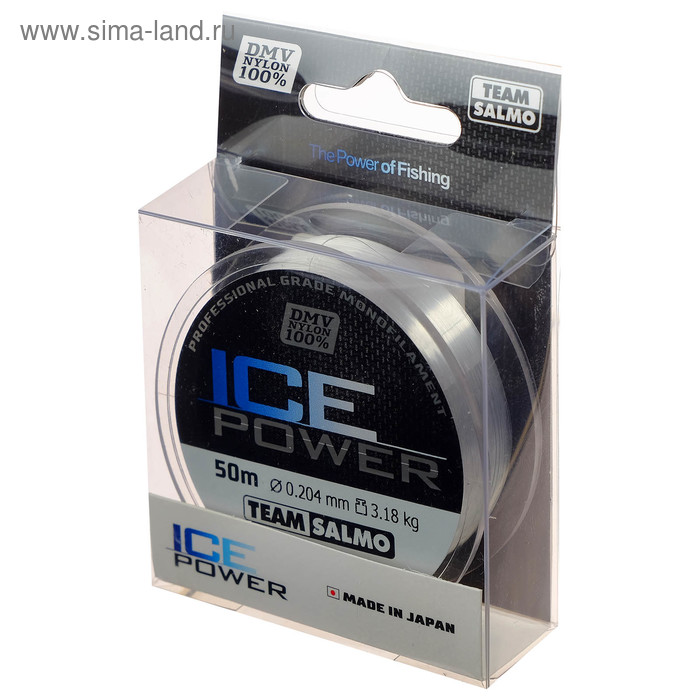 

Леска монофильная Team Salmo ICE POWER, 50 м, 0,20 мм