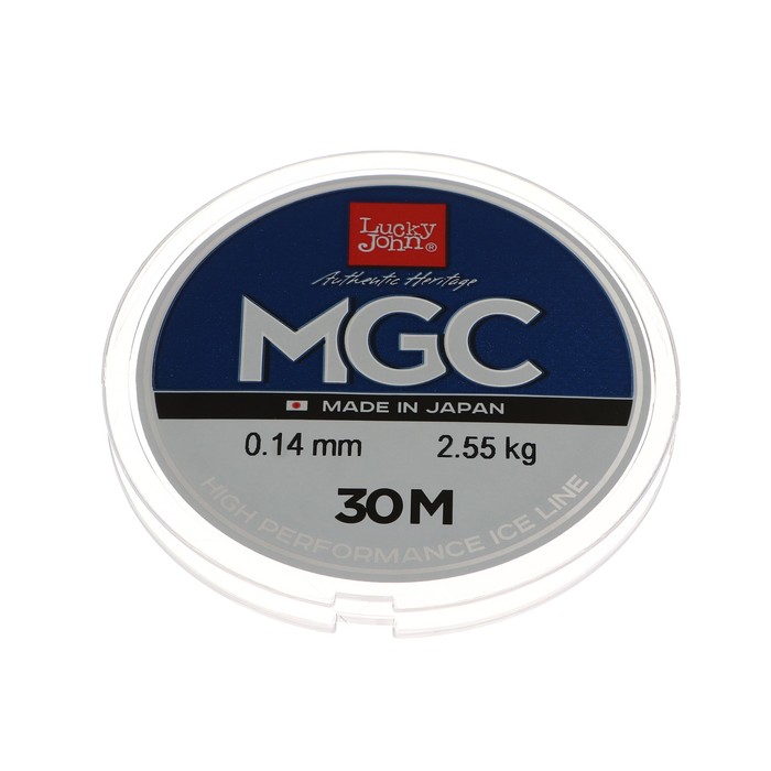 Леска монофильная зимняя Lucky John MGC, 30 м, 0,14 мм
