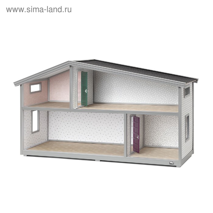Домик кукольный Lundby, двухэтажный lundby кукольный домик креативный lb 60101800 розовый