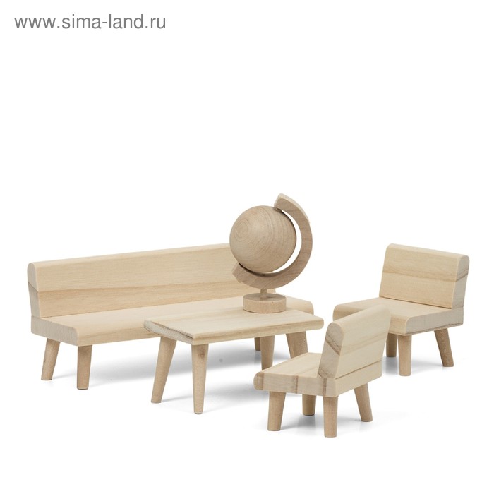 Набор деревянной мебели для домика «Гостиная» набор деревянной мебели гостиная 9 предметов наша игрушка tnwx 6171